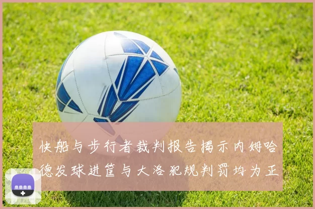 快船与步行者裁判报告揭示内姆哈德发球进筐与大洛犯规判罚均为正确