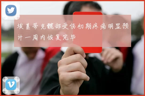 埃基蒂克髋部受伤初期疼痛明显预计一周内恢复完毕